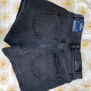 High rise black shorts